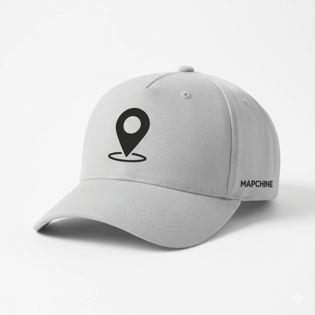 Light Gray Mapchine cap